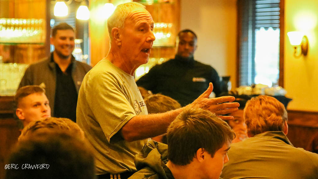 Davenport at restaurant